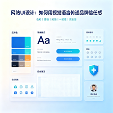 肇源建站-网站UI设计：如何用视觉语言传递品牌信任感